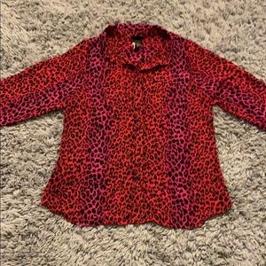 Torrid leopard print plus blouse size 14/16